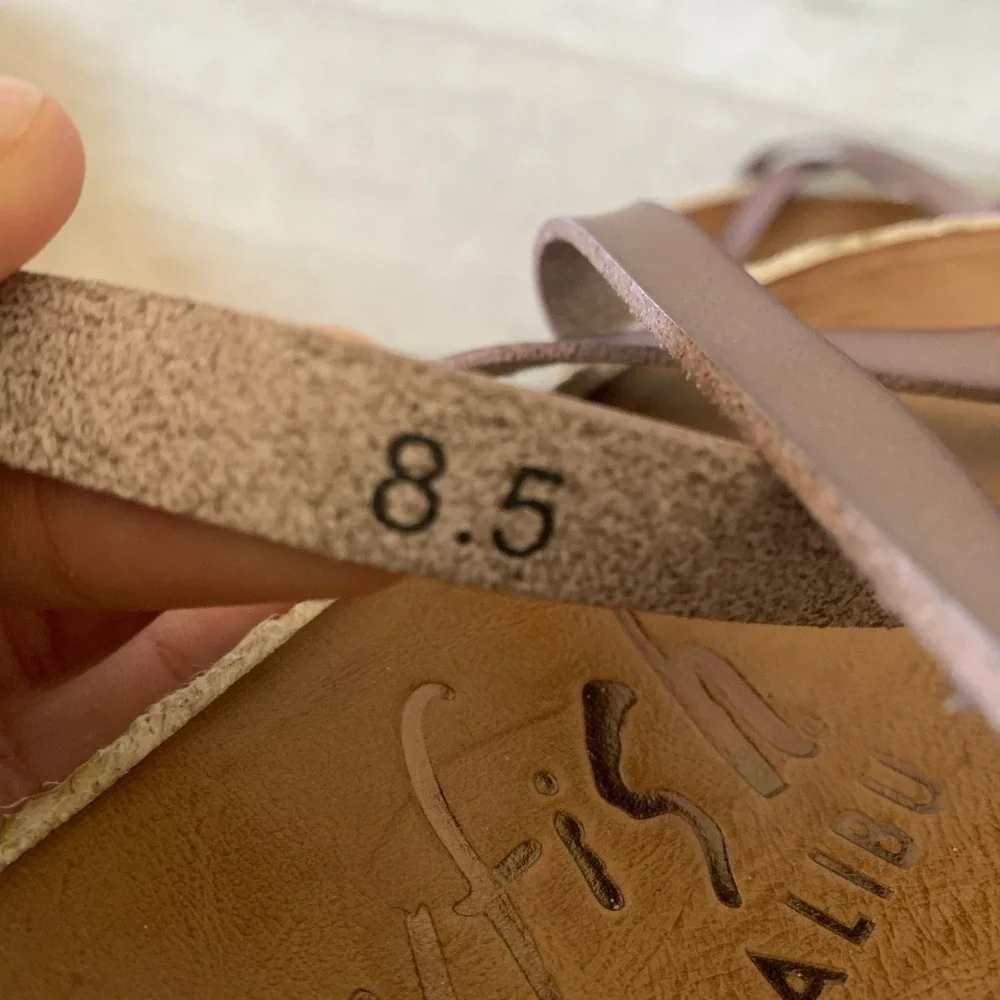Blowfish Malibu Womens Faux Leather Cork‎ 8.5 Sandls stylish beach summer spring